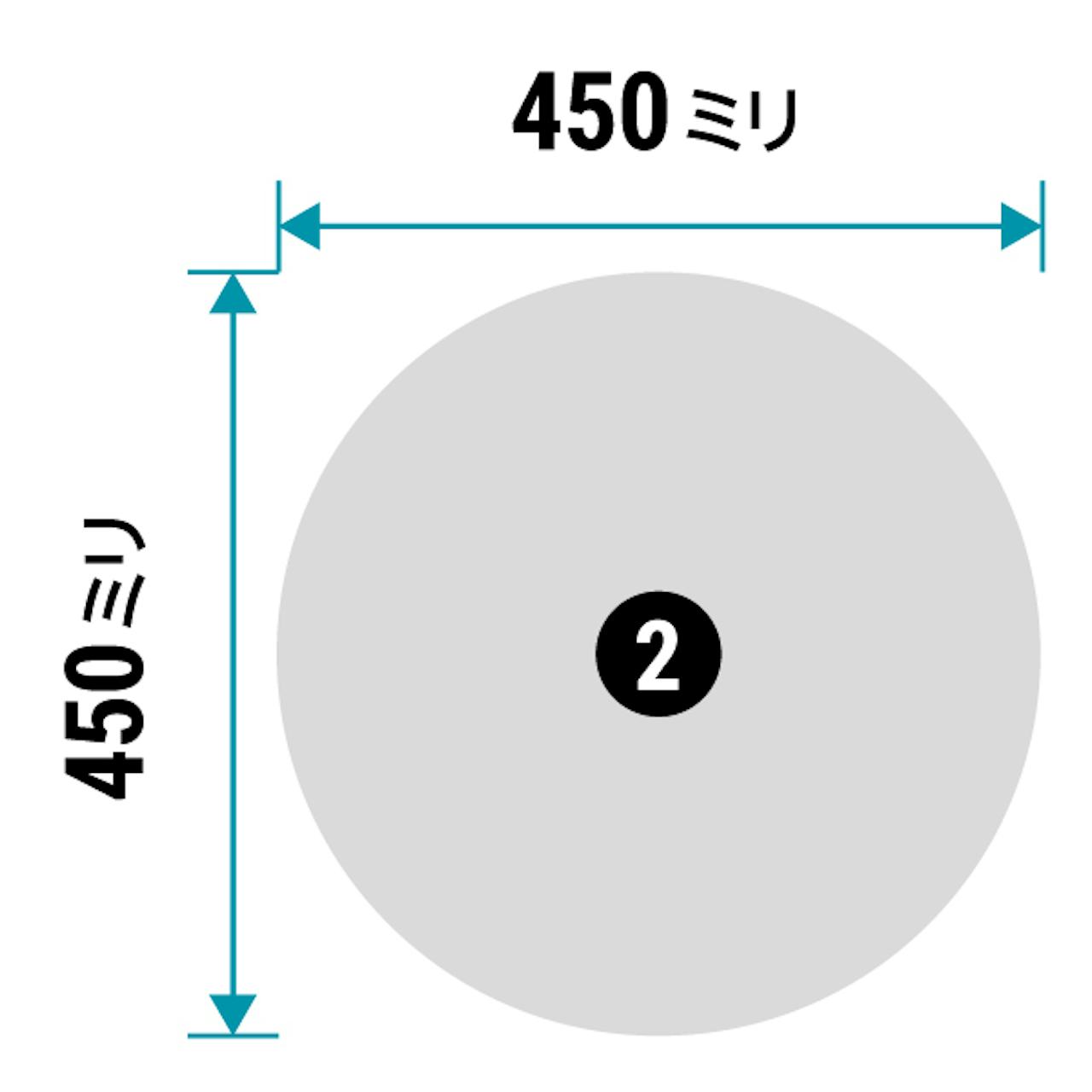 φ450ミリ - 「ステッカーミラー」円形