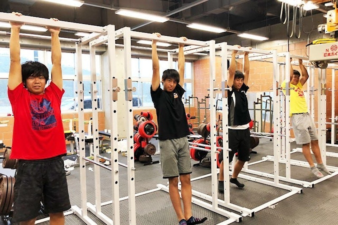 ラグビーのウエイトトレーニングに使用した「フィルムミラー」-2