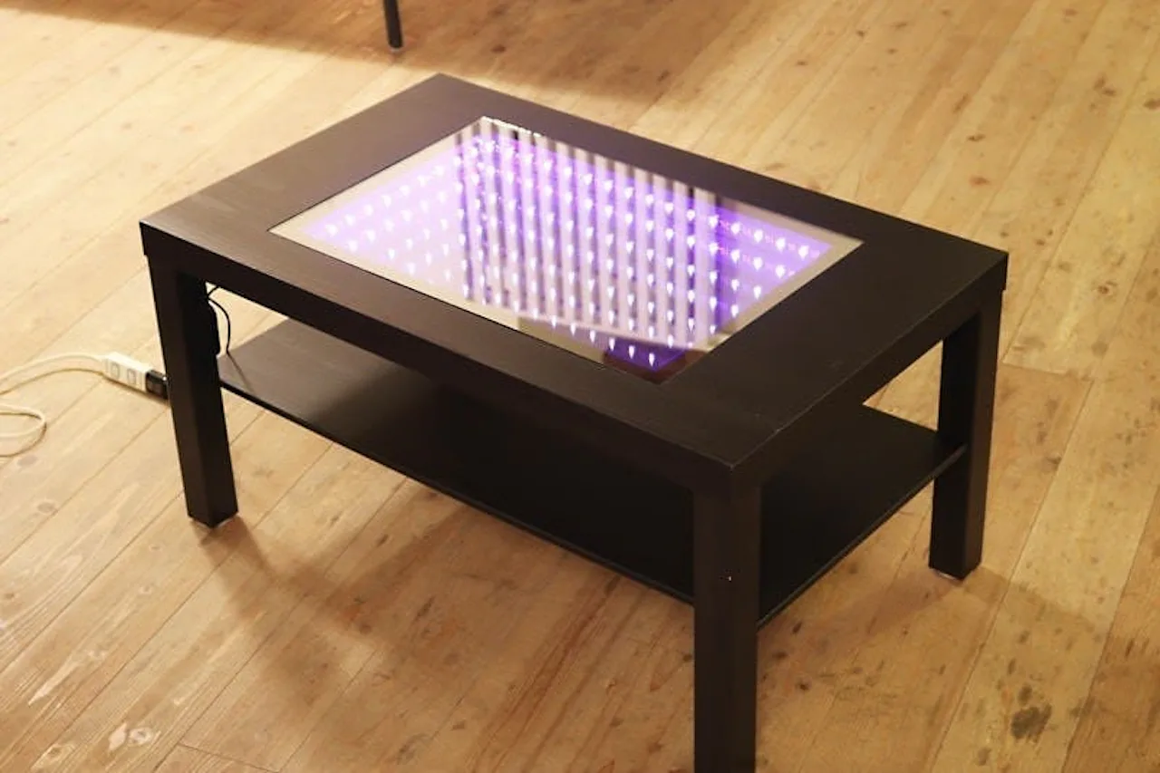 インフィニティミラーでテーブルを製作した事例②