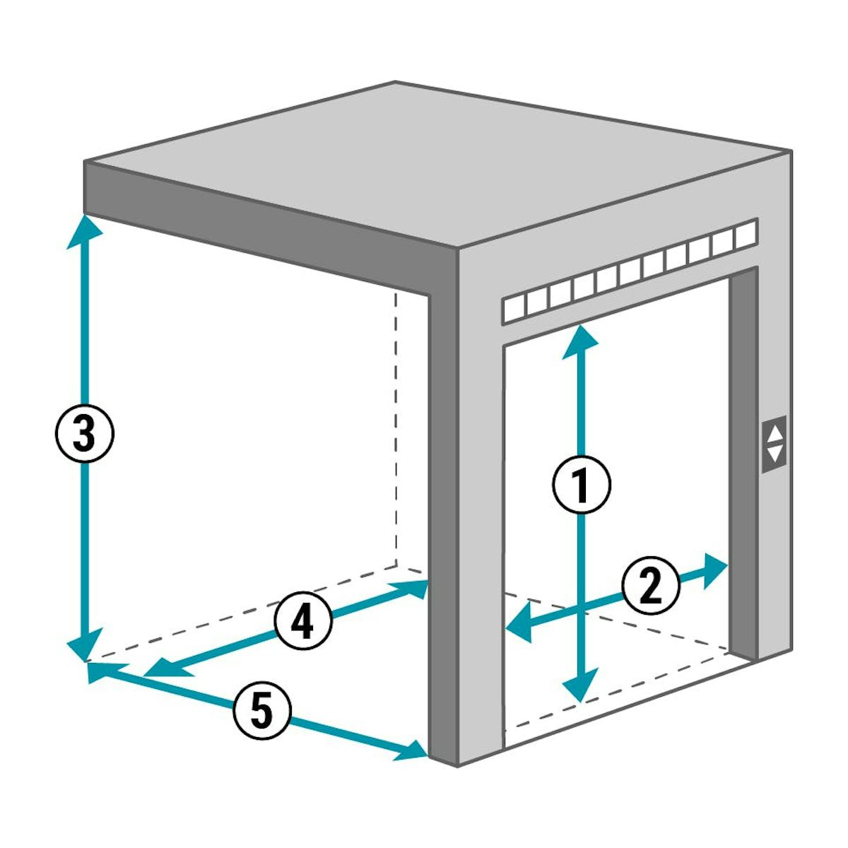 エレベーターで鏡を搬入する場合の注意⑴