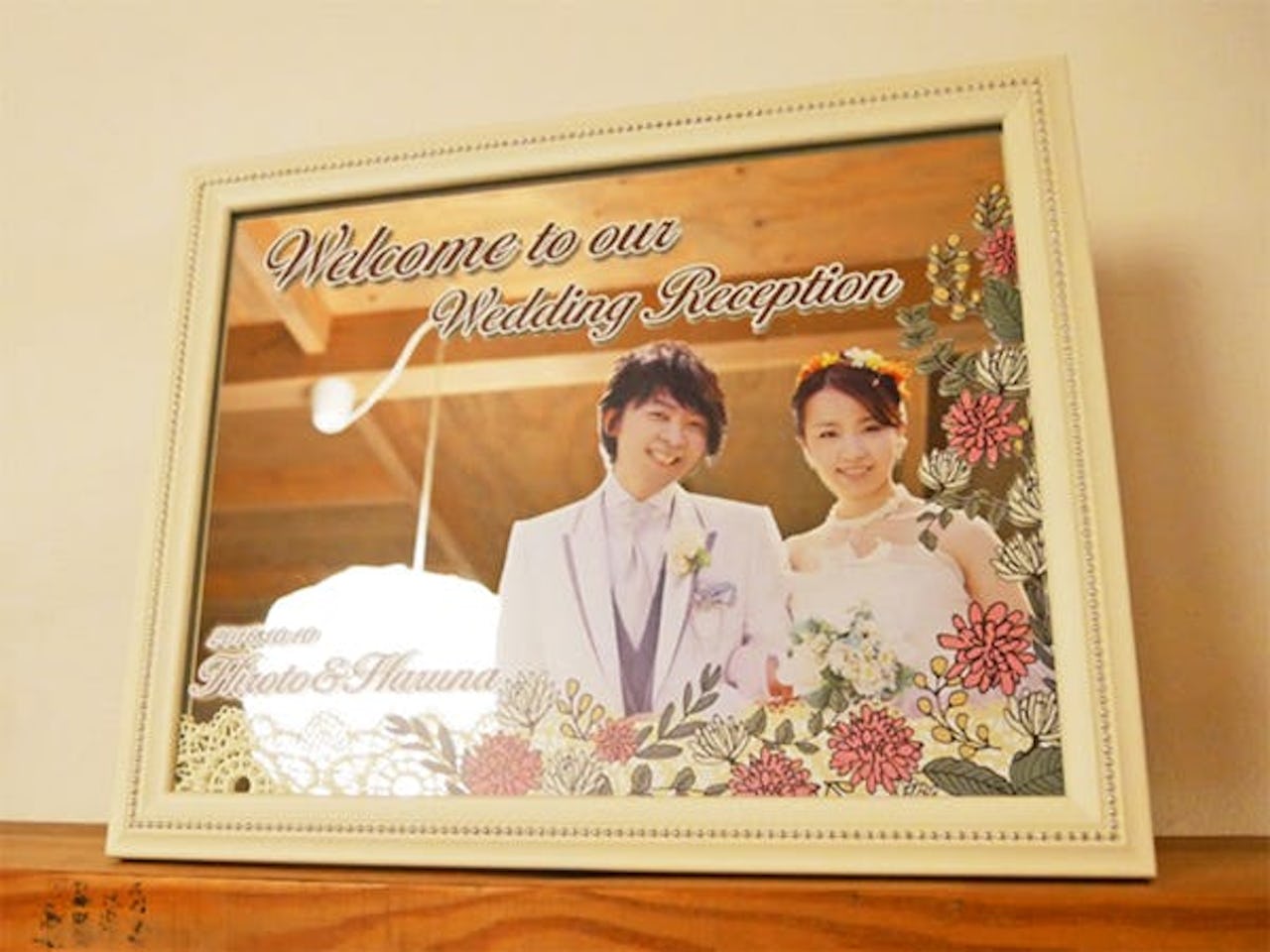 鏡の印刷／約1000種類のアンティーク枠から選べる