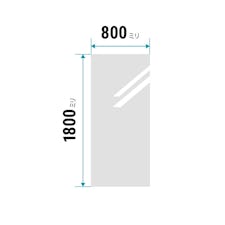 ガラスミラー(800ミリ×1800ミリ) - 貼り付け鏡タイプの売れ筋玄関姿見