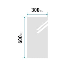 ガラスミラー(300ミリ×600ミリ) - 貼り付け鏡タイプの売れ筋玄関姿見