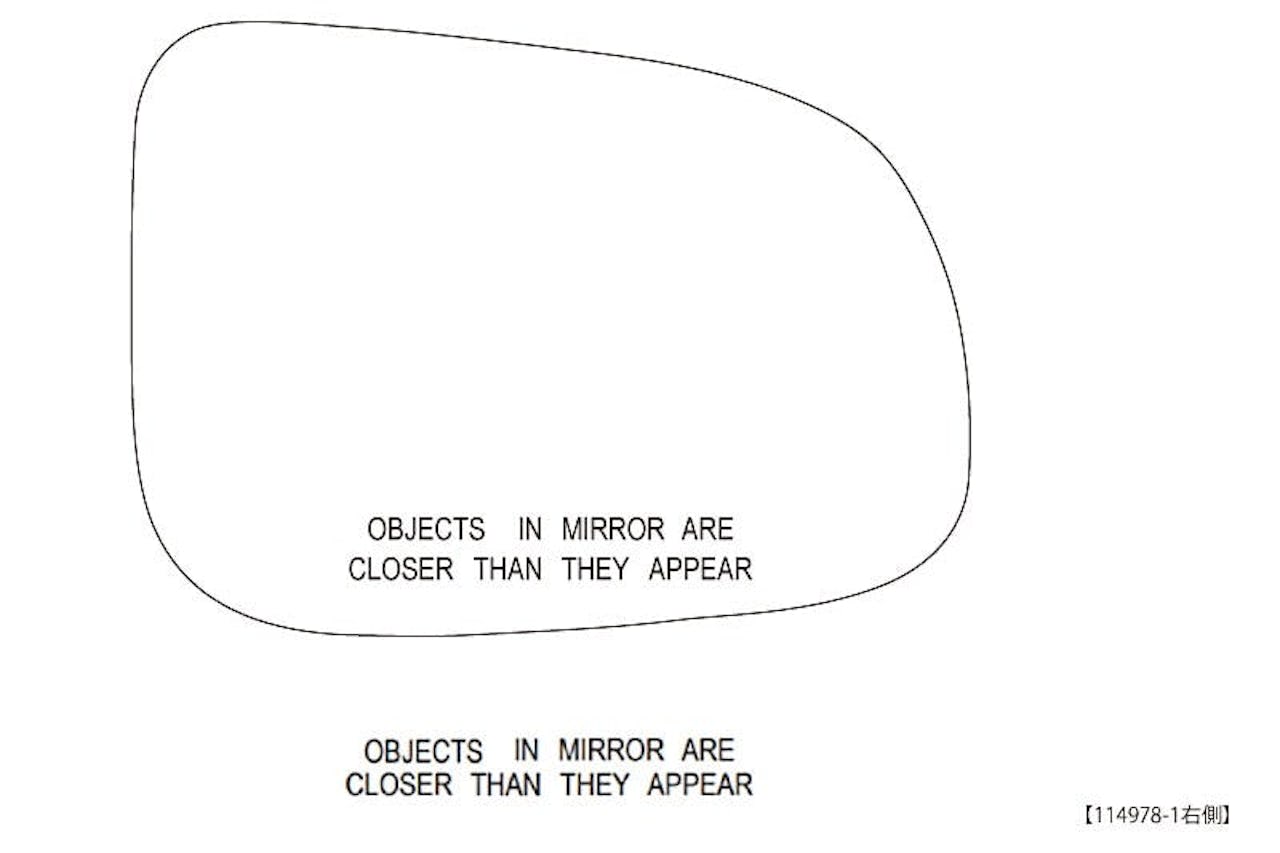 サイドミラーにエッチング加工を施した事例(8)