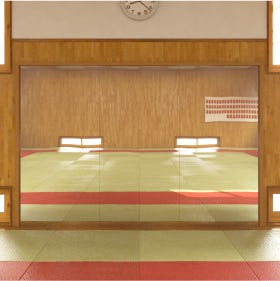 柔道場の鏡にステンレスミラーが使用された事例／学校に必要な武道場の鏡