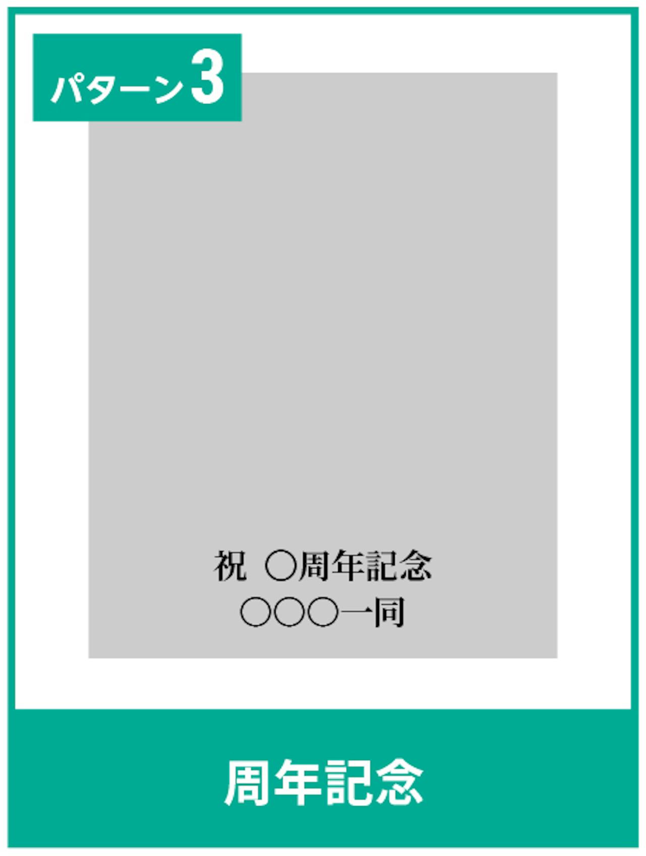 鏡の加工「文字入れ」のテンプレート③／周年記念