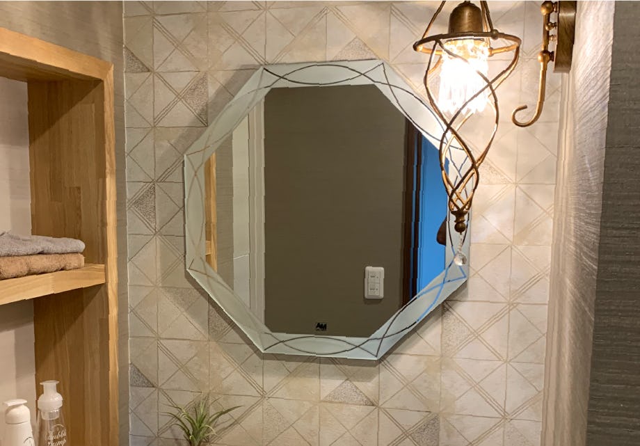 エッチングミラー】鏡の加工／模様や絵柄を彫ることができる｜鏡の販売.com