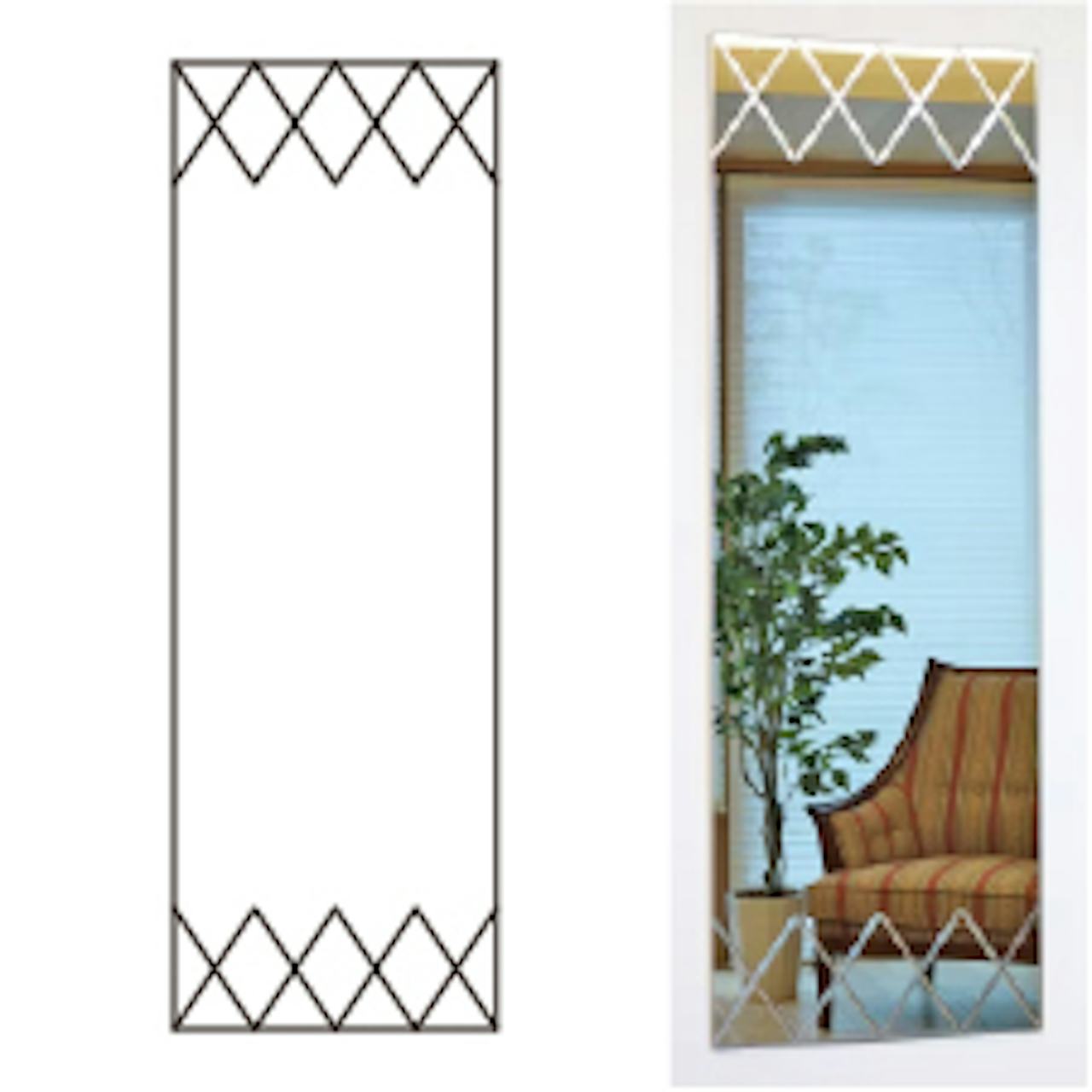 鏡の表面を彫る「Vカット加工」の規格デザイン④/コンコルド