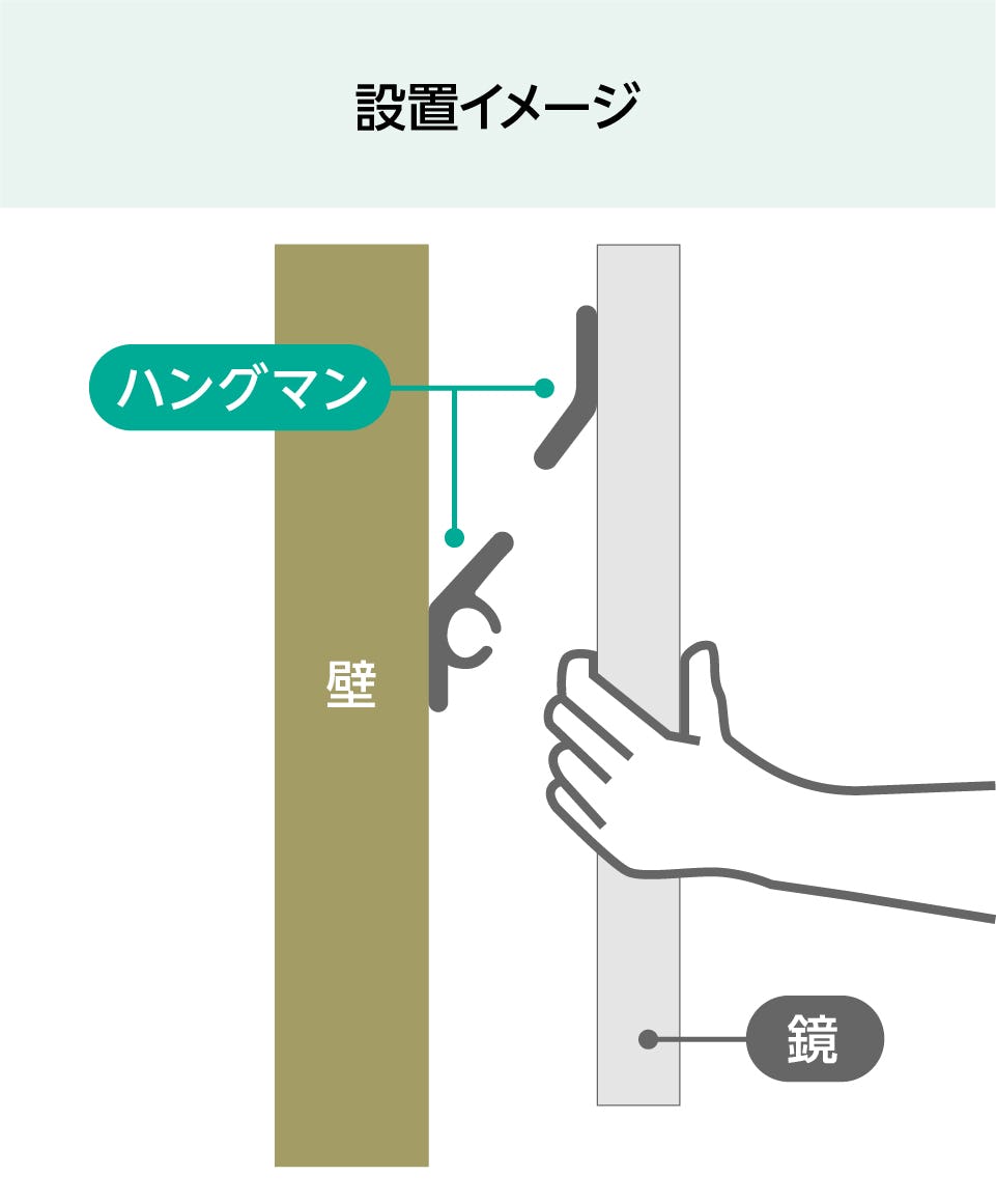 壁掛け ミラー 金具 安い