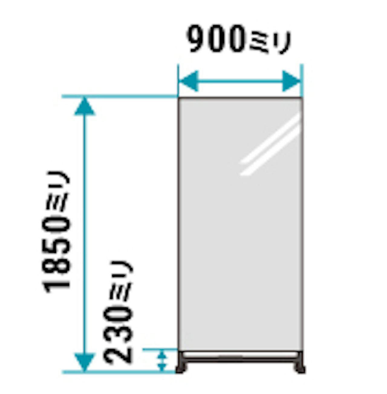 「ダンス用自立式ミラー」の規格サイズ(即日発送可能)① - ハウスタイプ900×1850ミリ