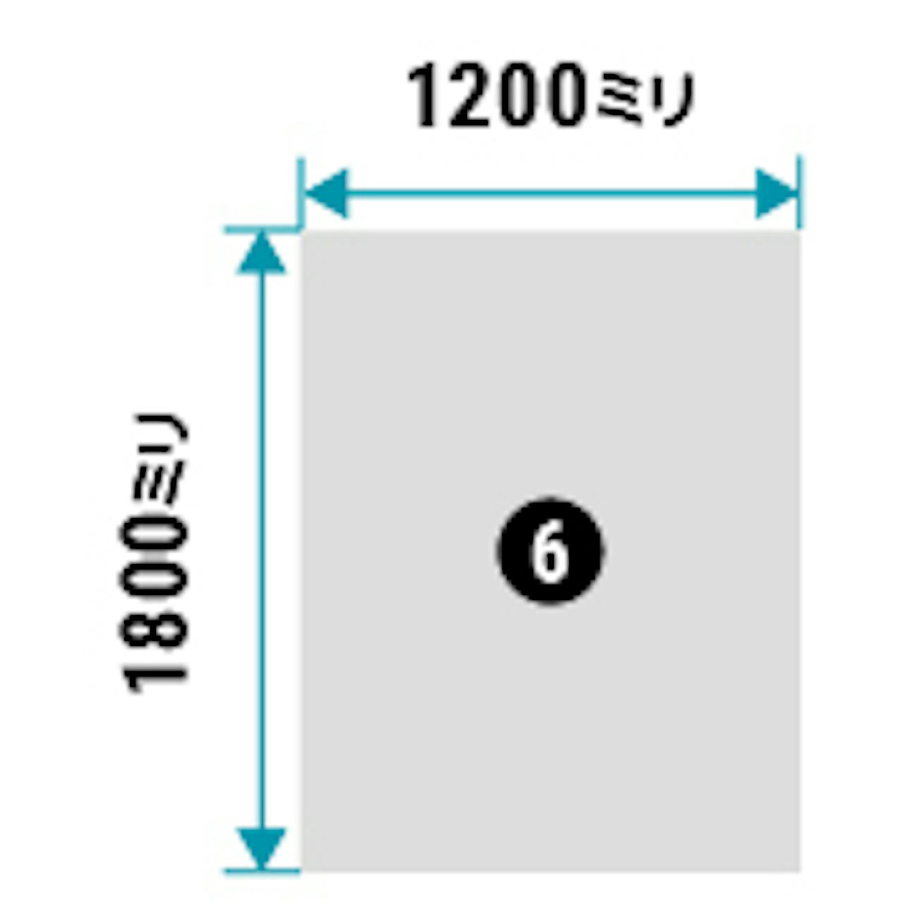 「大型ガラスミラー」の規格サイズ(手を上げて全身が映る)⑥／1200×1800ミリ