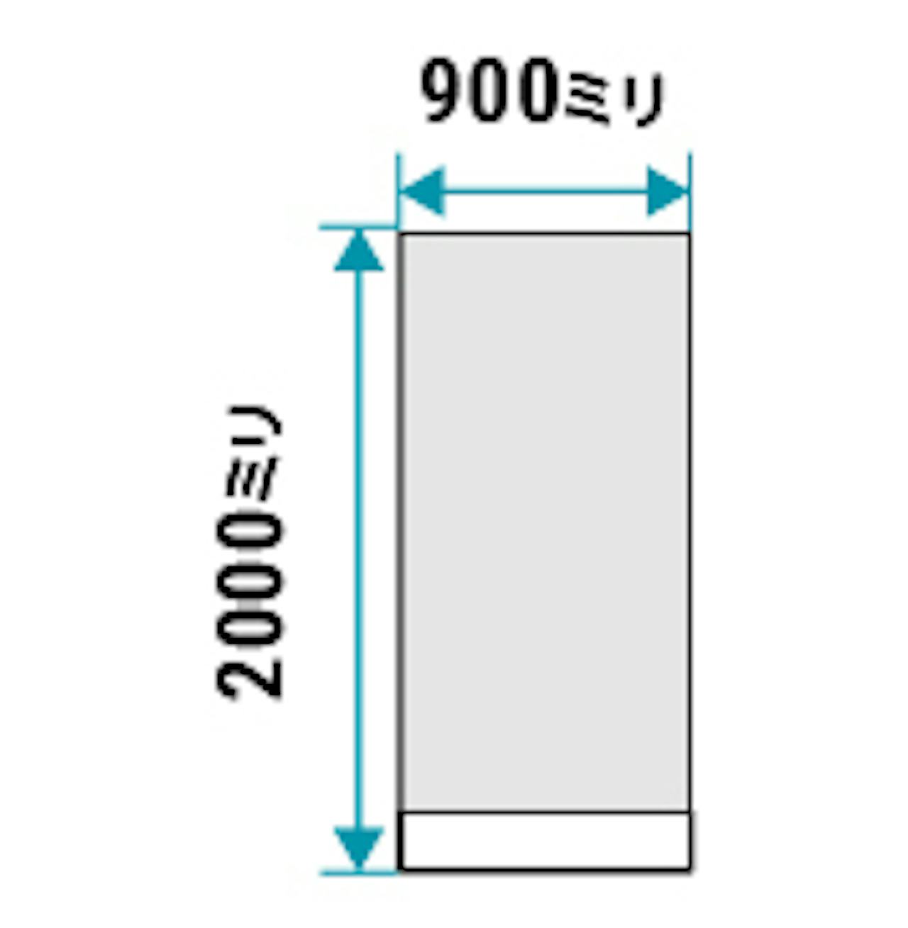 「パネルミラー」の規格サイズ②／ハイトップタイプ900×2000ミリ