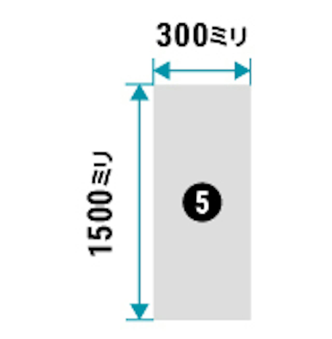 「大型ガラスミラー」の規格サイズ(全身が映る)⑤／300×1500ミリ