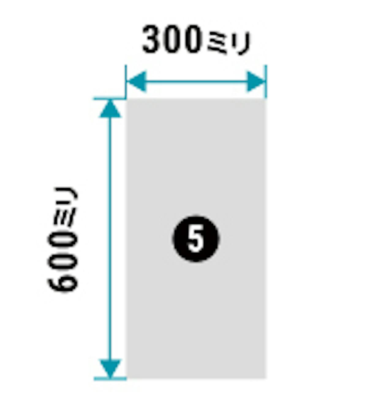 洗面鏡「防湿ミラーST」の規格サイズ(即日発送可)・⑤ - 上半身が映るサイズ300×600ミリ