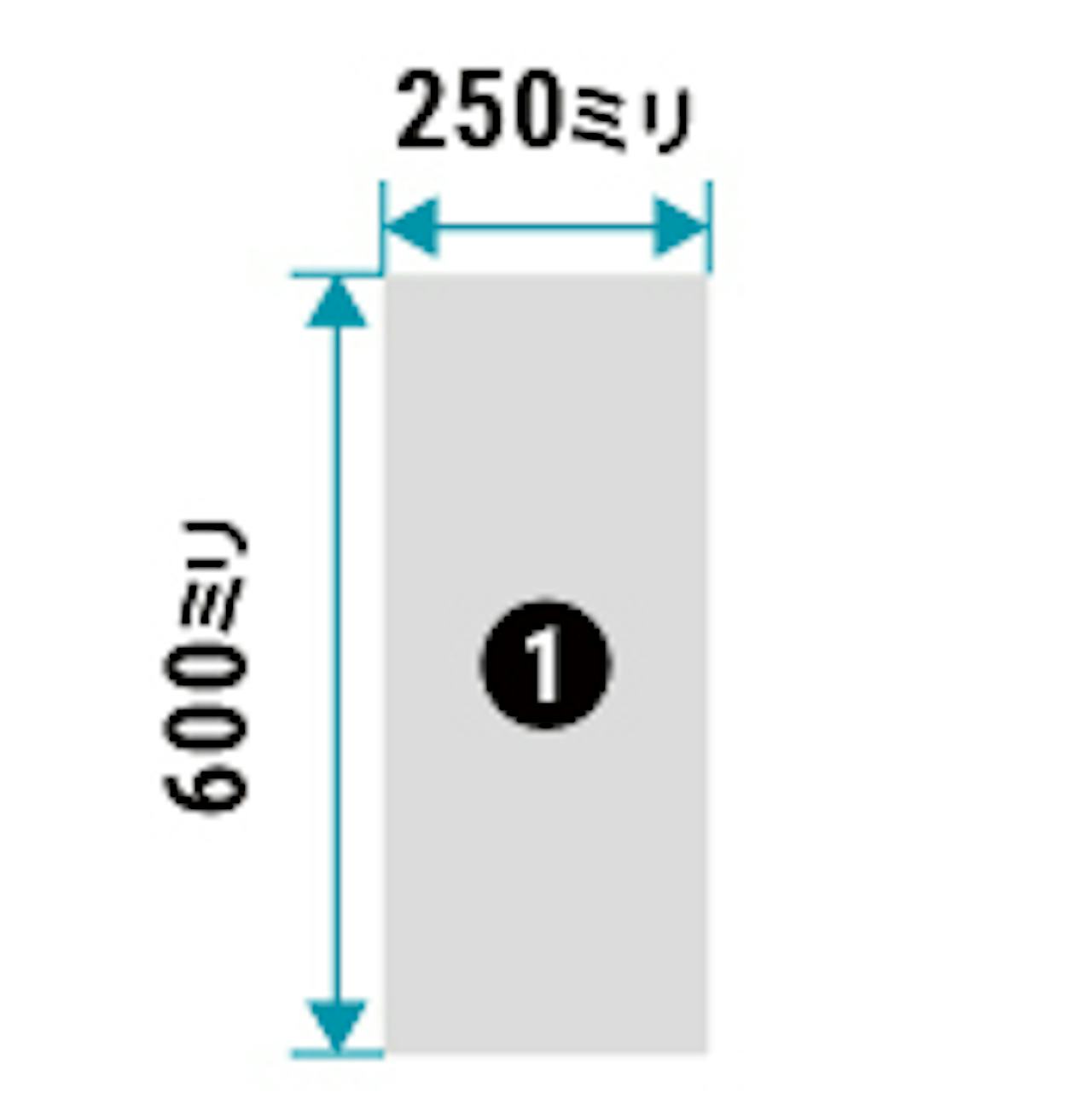 浴室鏡「防湿ミラーHG」の規格サイズ(即日発送可)① - 250×600ミリ