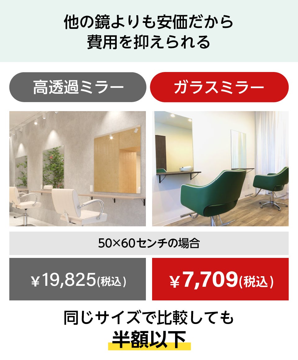 美容室・ヘアサロン向け】おすすめ鏡3選／サイズオーダー◎｜鏡の販売.com