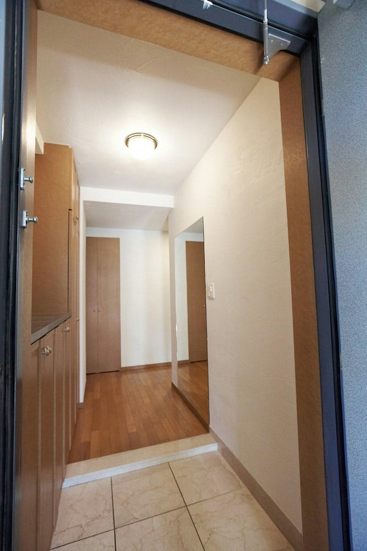 玄関姿見に使用した「規格ミラー(5ミリ)」-(1)