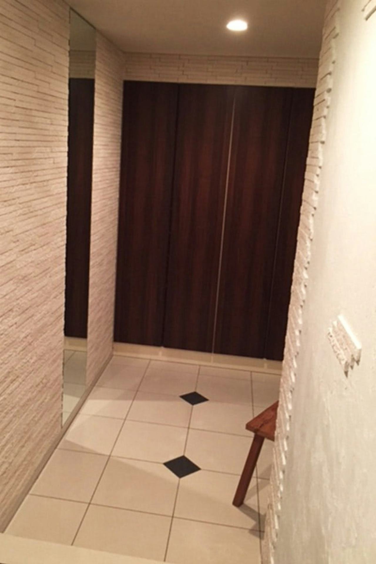 玄関の姿見に使用した「普通ミラー」(3)