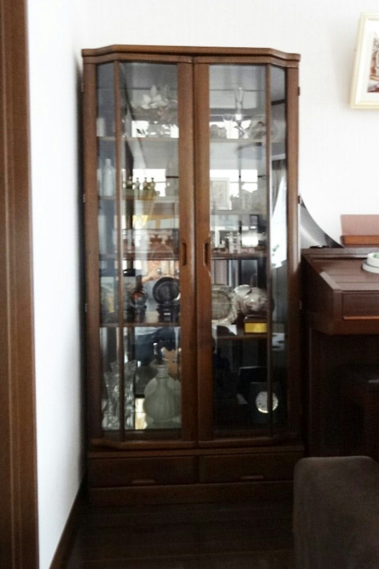 コレクションケースに貼り付けた「普通ミラー」(4)