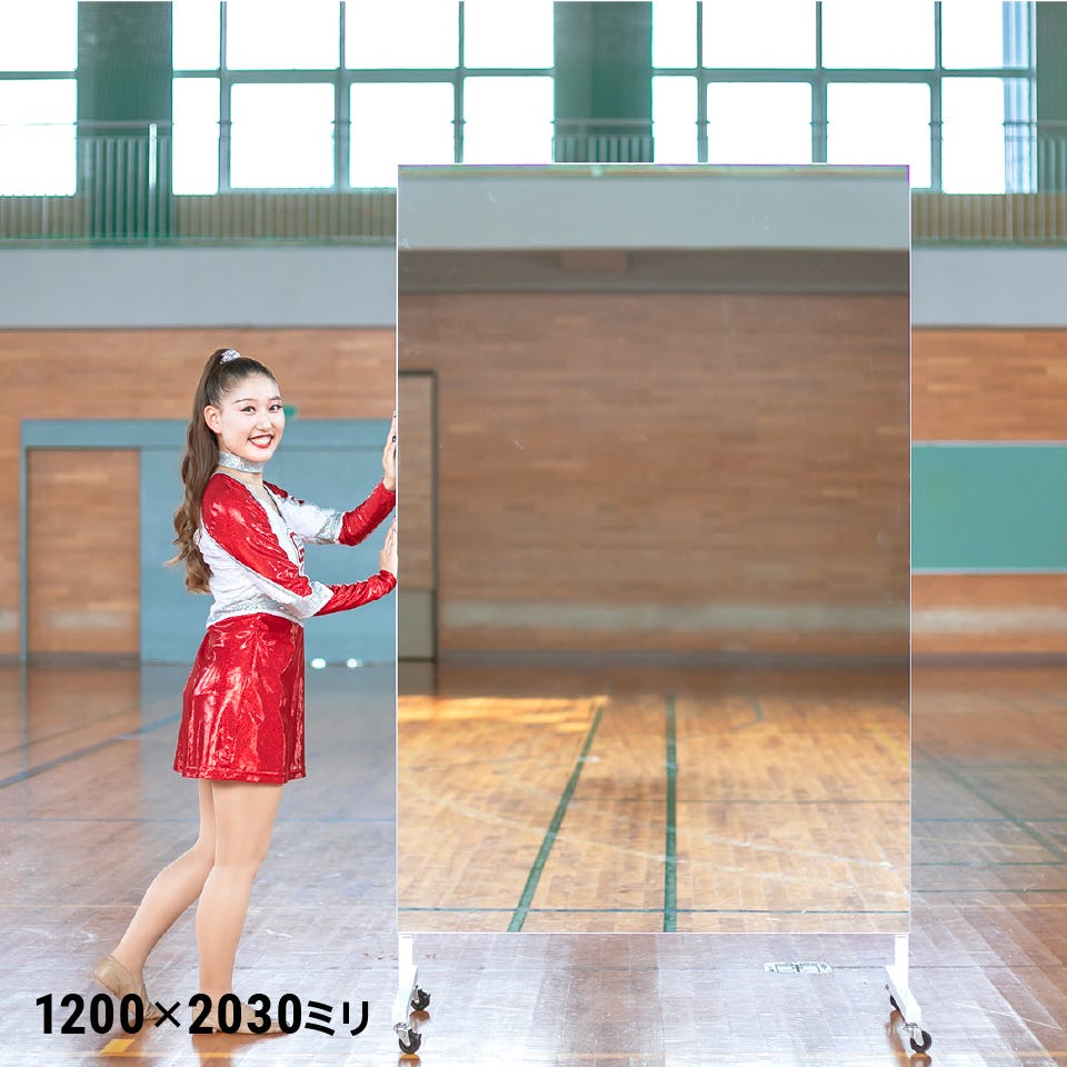 大型ミラー (キャスター付き)をお譲りします！高さ2m・幅1.2m/ダンス