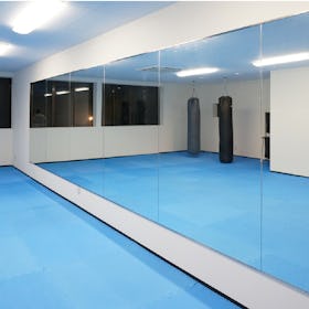 厚板ミラー(厚い鏡) - 使用事例:スポーツジムの鏡に