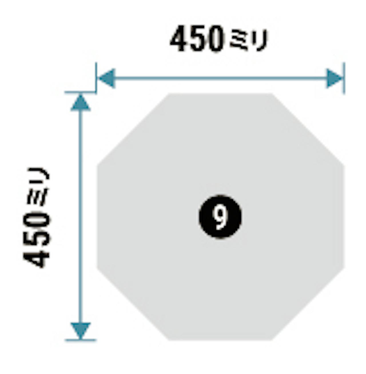 450×450ミリの壁掛けミラー(部材セット)