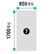 フィルムミラー - 850×1700ミリ