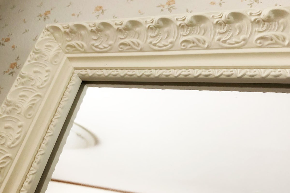 姿見に使用したアンティークミラー-2