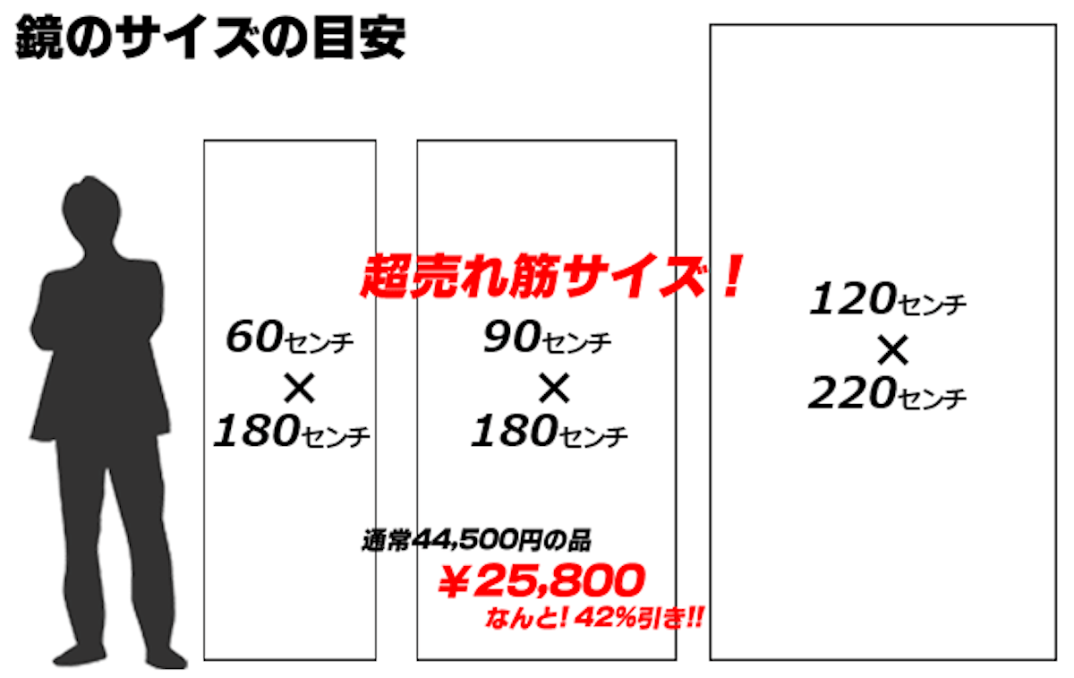 既製サイズ 3パターン