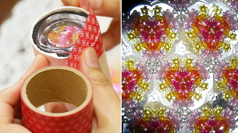 万華鏡の作り方 簡単な自作方法 手作り手順を図解 万華鏡の作り方 簡単な自作方法 手作り手順を図解