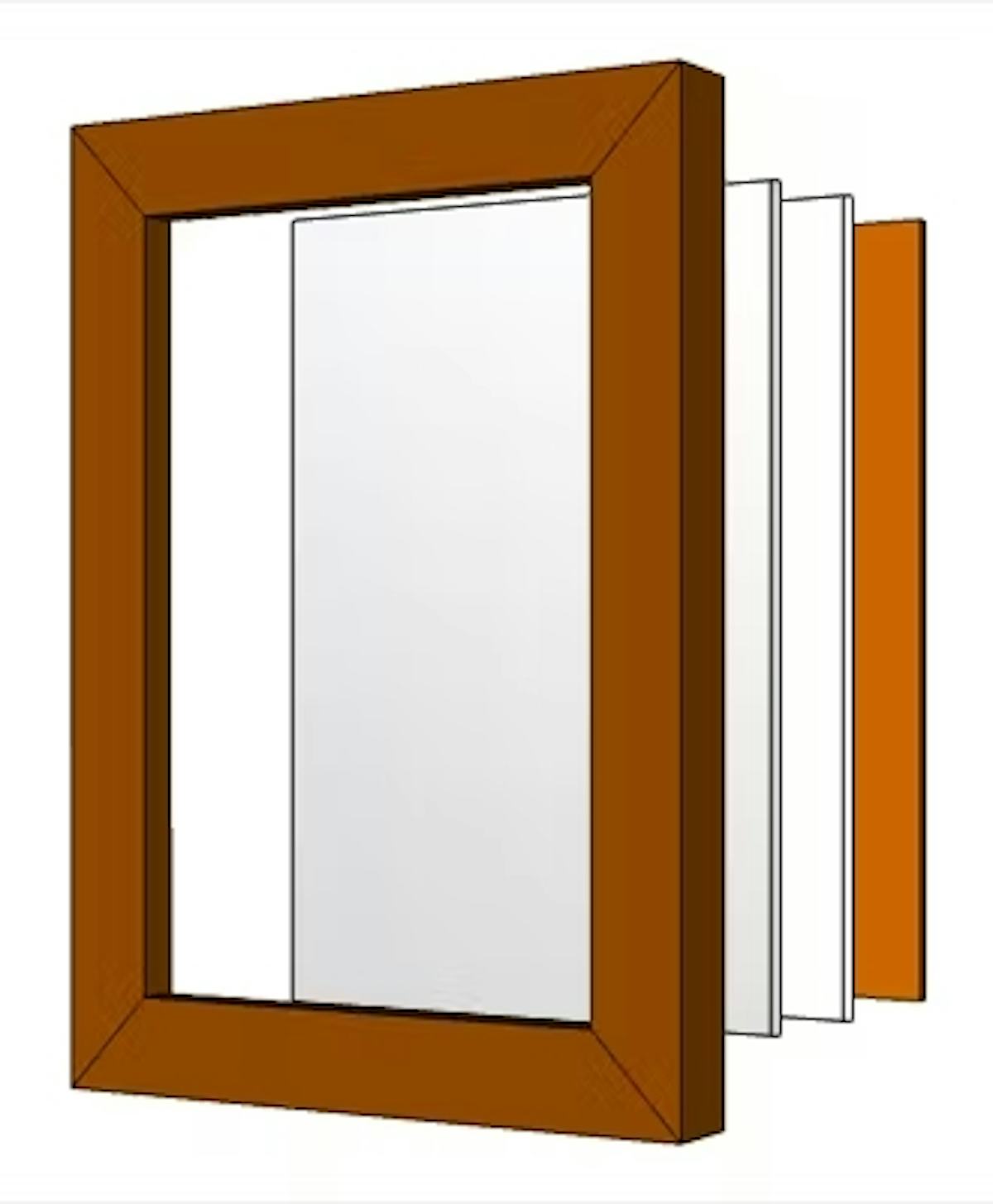 アンティークミラーの壁掛けタイプ