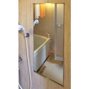 鏡の取り付け・交換の施工出張の事例 - 浴室用の鏡(防湿ミラー)(K様)