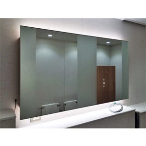 鏡の取り付け・交換の施工出張の事例 - 洗面所の鏡(N社様)