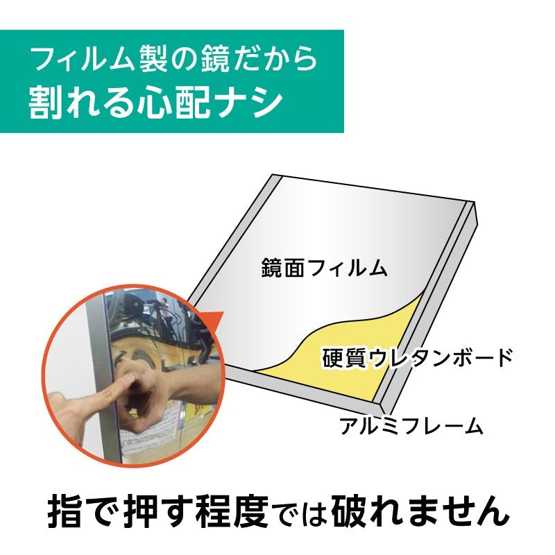 学校・ダンス部用のミラー - フィルムミラーは割れない安全な鏡