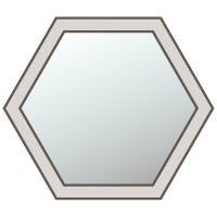 アンティークミラーの形状を決める - 六角形