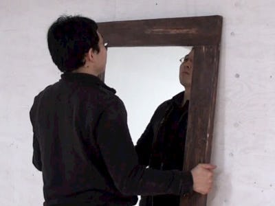 枠付きのアンティークミラーの取り付け方法/3種類