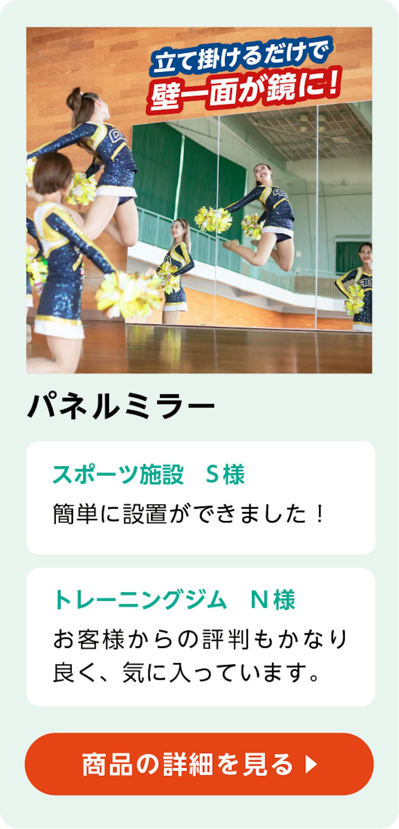 よく見られている鏡商品②パネルミラー