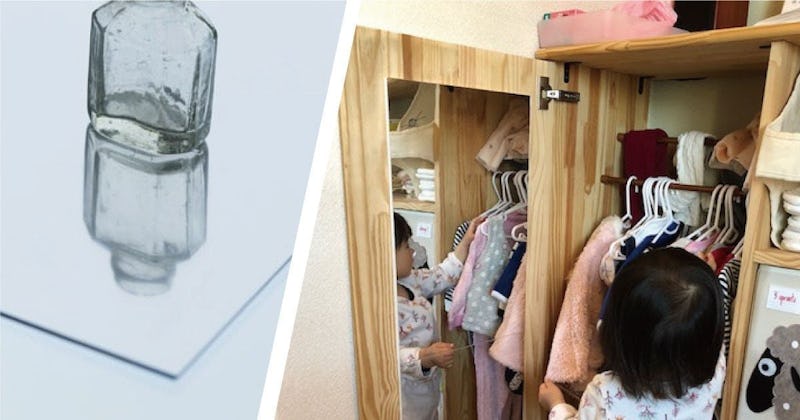 「樹脂ミラー」を使用してお子様専用の姿見を製作された事例(神奈川県)