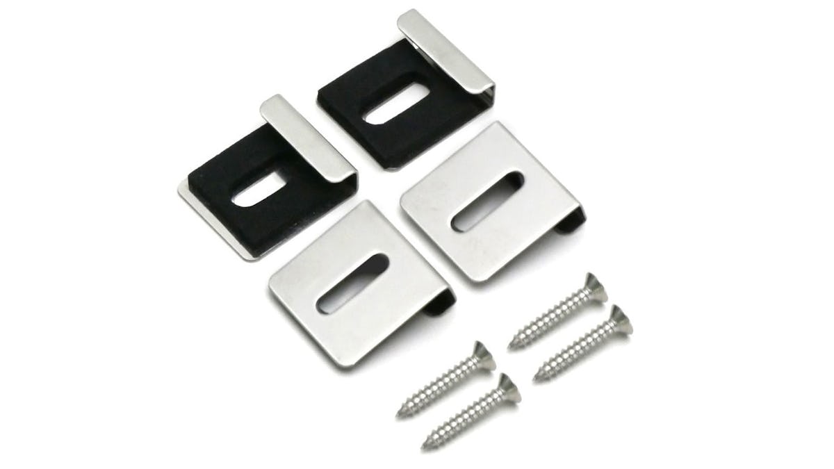 横長の洗面鏡の取り付けに使える金具「ツメ金具」