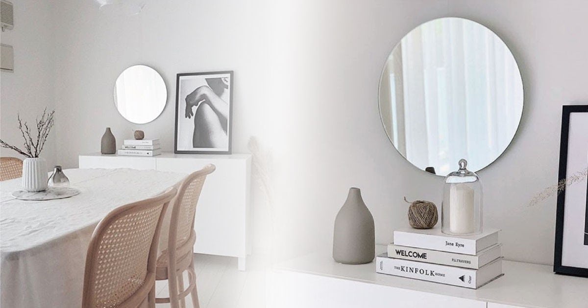 お客様事例 : 鏡で空間を魅力的に！お部屋のインテリアとして「ガラスミラー」を使用した事例(神奈川県Home edge design様)