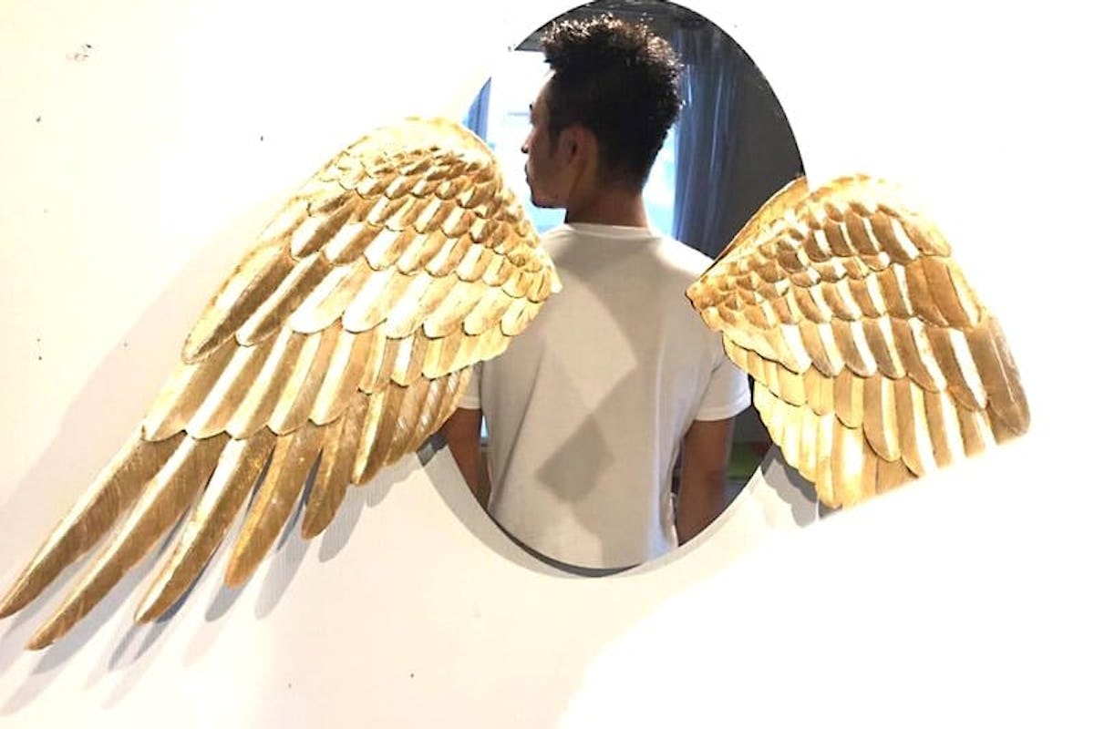 美術作品に使用した「ステンレスミラー」(1)