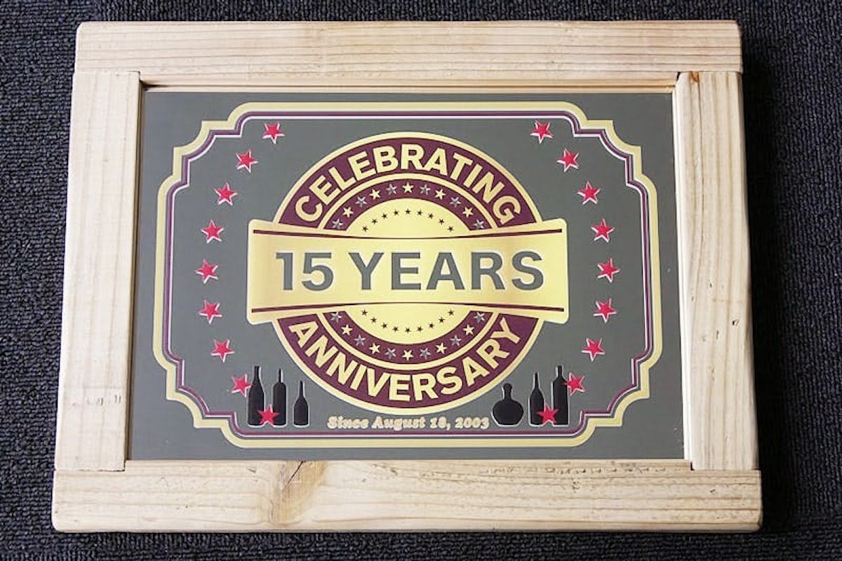 市販の鏡に印刷して完成したパブミラー(2)