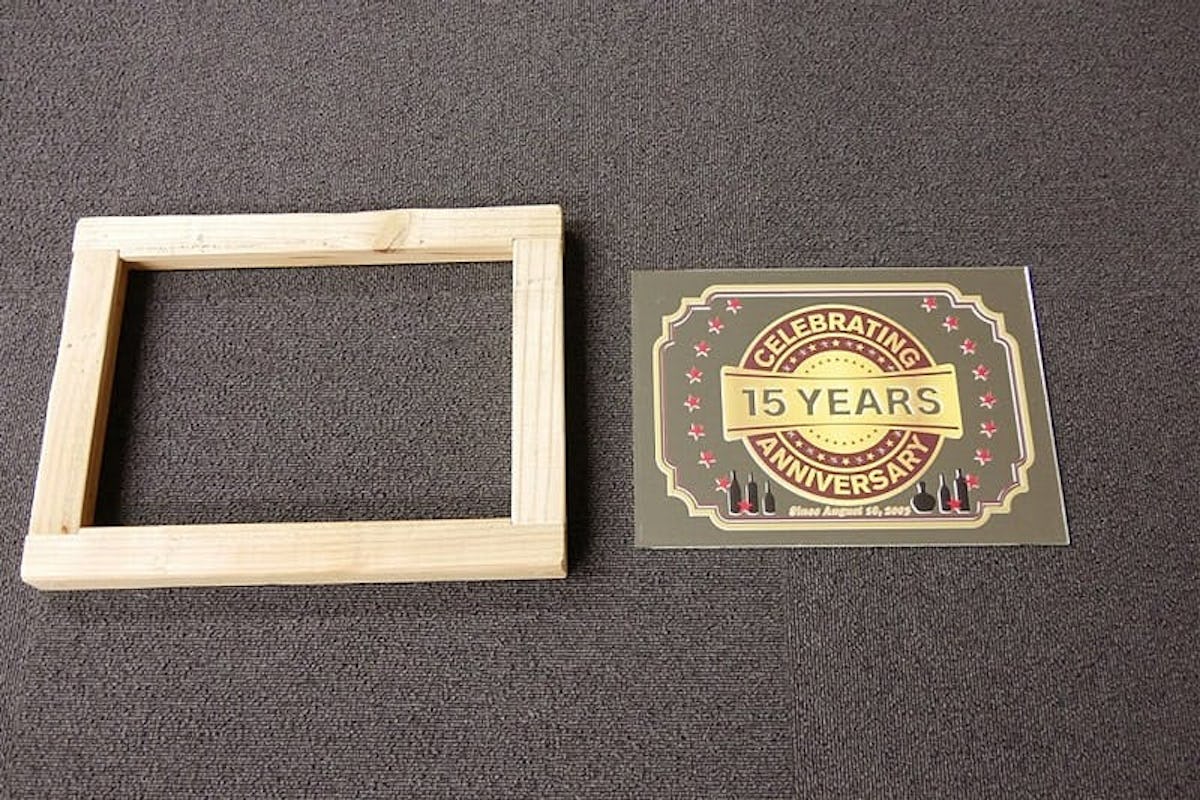 市販の鏡に印刷して完成したパブミラー(1)