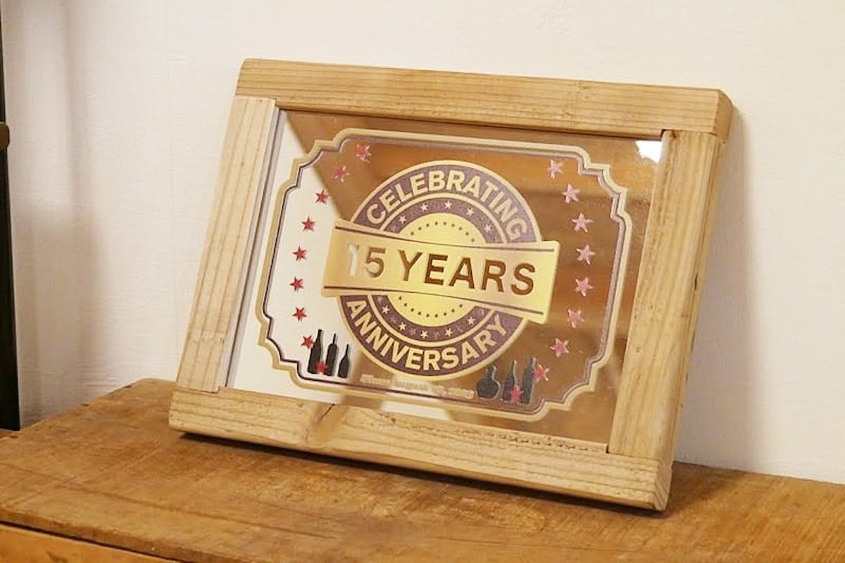 市販の鏡に印刷して完成したパブミラー(5)