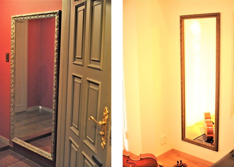 玄関とお部屋の姿見に「アンティークミラー」を使用した事例 (東京都文京区 F様)