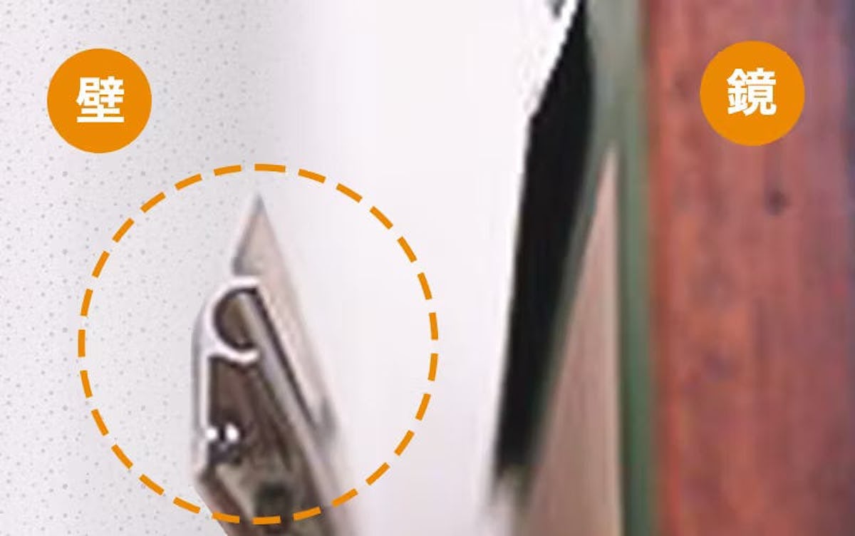 ハングマンによる鏡の取り付けについて