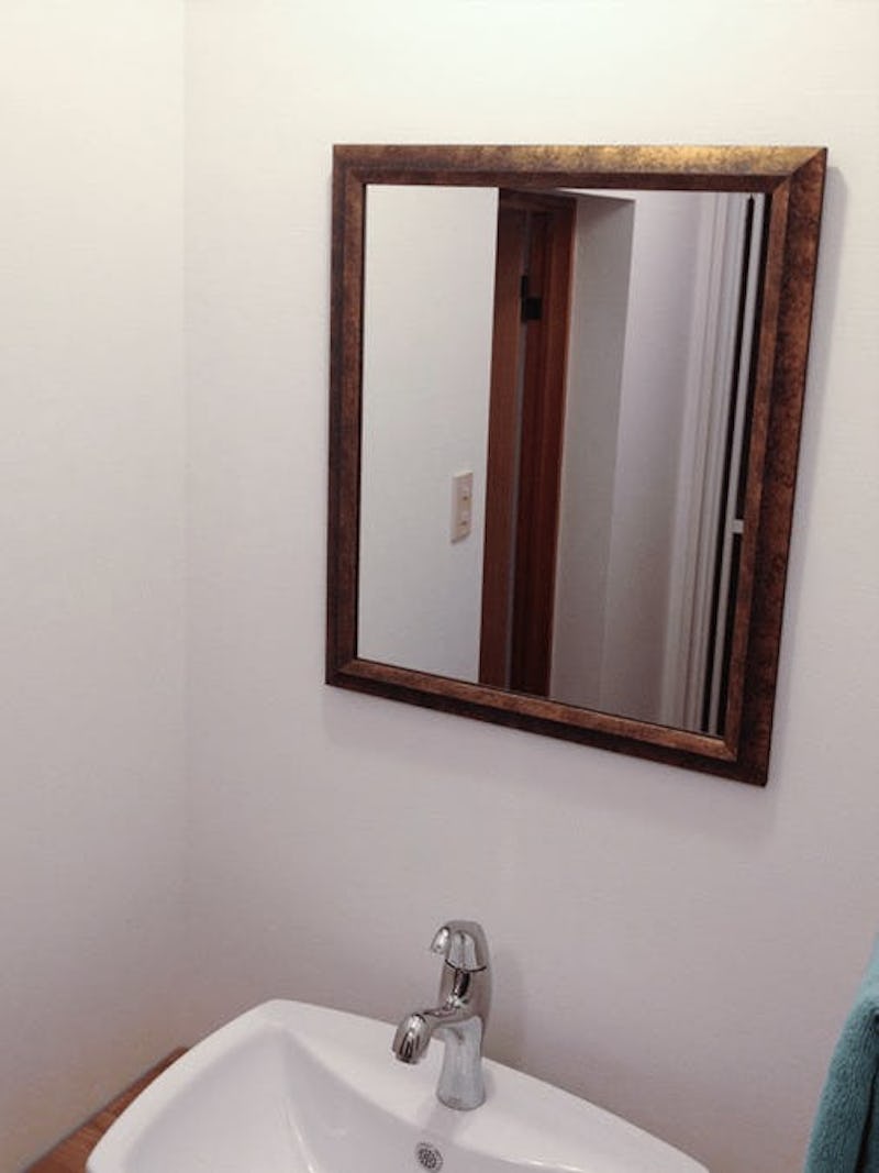 洗面所の鏡に！オールドミラーシリーズ「12-6069」を使用した事例