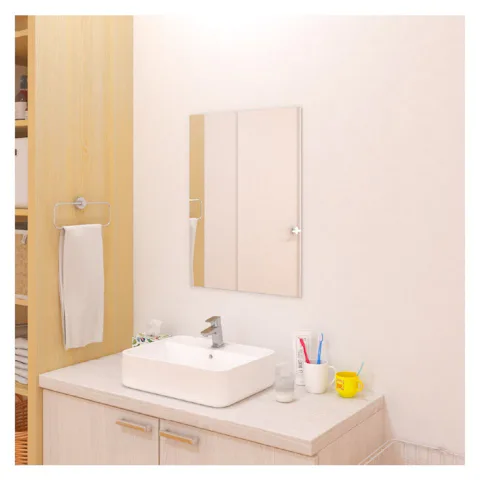 造作棚の洗面所に使える「ガラスミラー」