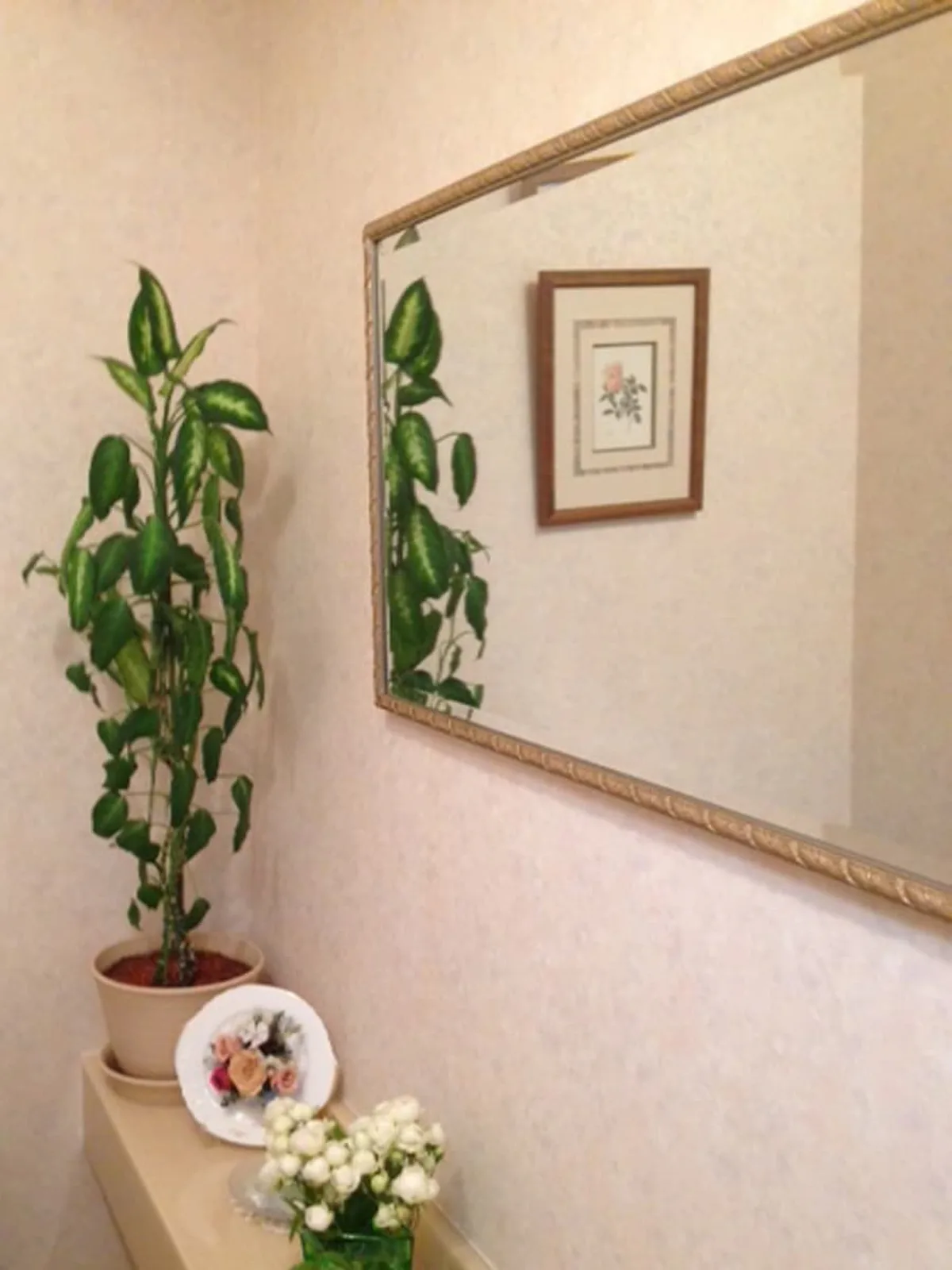 洗面所に使用したアンティークミラー(B-20105)