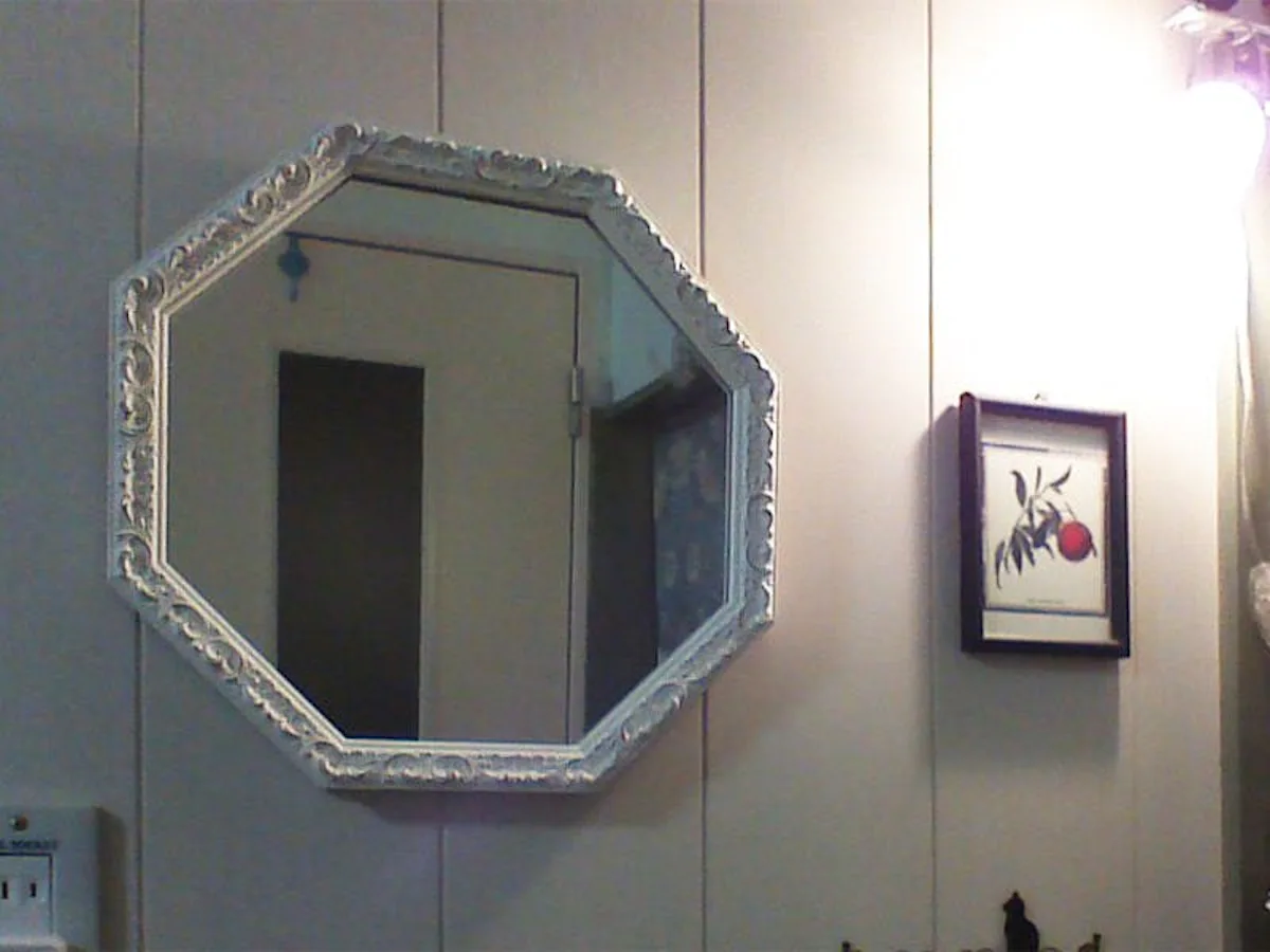 洗面所に使用したアンティークミラー(A-20161)